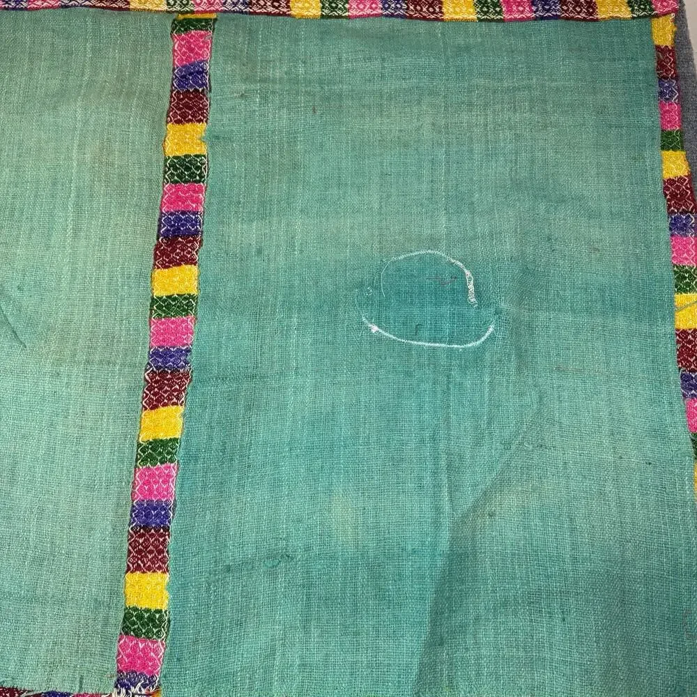 Handmade Peruvian Wool Textile Wall Hanging Embroidered 40x55 Inch
